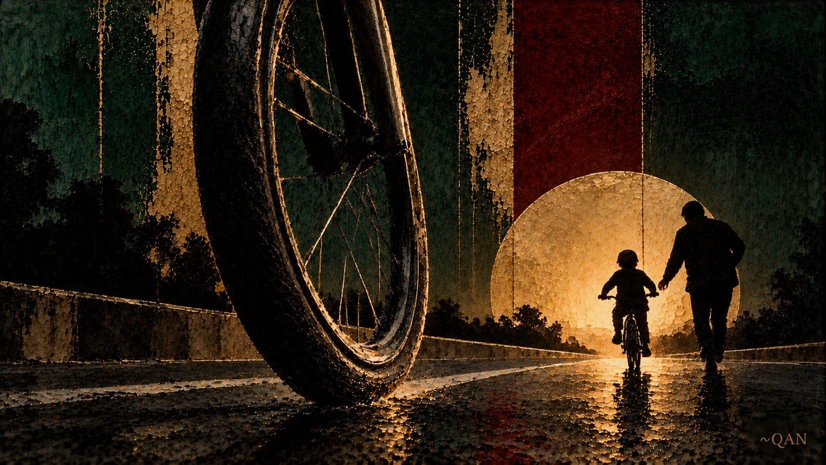 The Front Wheel That Leans Into the Fall